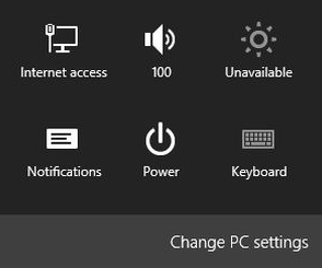 Change pc settings